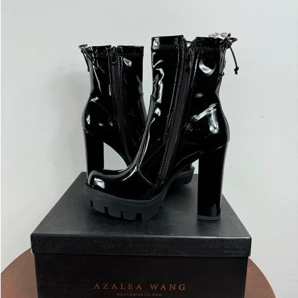 AZALEA WANG Rainy Platform Bootie in Black Size 8.5 - Picture 6 of 8